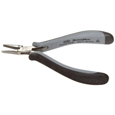 Image of C.K SensoPlus ESD Flat Nose Pliers 120mm, Serrated Jaws