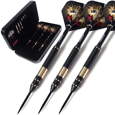 Image of CUESOUL Dragon Deluxe Brass Steel Tip Darts Pack,21 Grams F2303 L