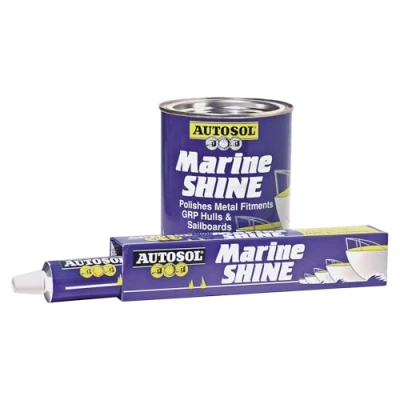 Image of Granville Autosol Marine Shine 75ml Premium Boat Cleaner &amp; Polish Restorer Removes Rust Stains Weathering Metal Cleaning Paste Protects GRP Surfaces
