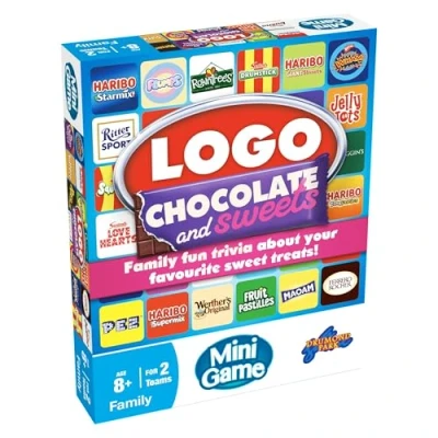 Image of Drumond Park Logo Chocolate &amp; Sweets Mini Board Game Fun for Groups Adults Families Travel Size Trivia Perfect Parties Nights