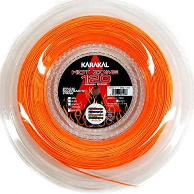 Image of Karakal Hot Zone 120 Squash String 110m Reel, Color Orange