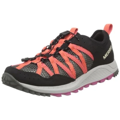 Image of Merrell Women&#039;s Wildwood AEROSPORT Water Shoe, Black/HI C, 5 UK