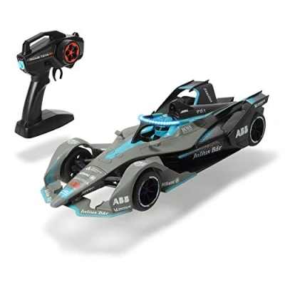 Image of Dickie Toys 203167000 Formula E Gen2, RC Racing Car, Gun Controller, Attack Mode, Halo Light Effect, 8 to Max. 11 km/h, USB Charging Function, Batteries Included, 36 cm, from 6 Years