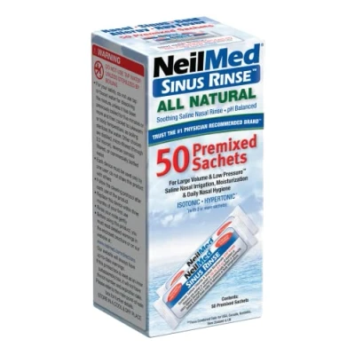 Image of Neilmed Adult Nasal Irrigation Refill Mixture Sachets 50 Pack