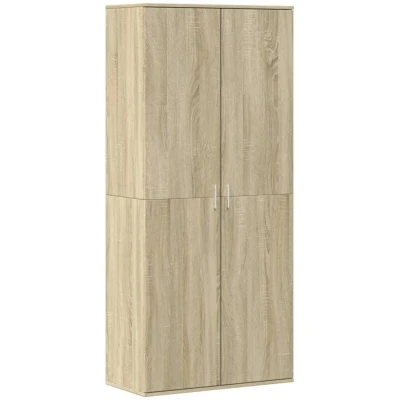 Image of Shoe Cabinet Sonoma Oak 80x39x178 cm Engineered Wood Vidaxl