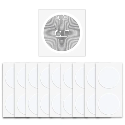 Image of 50 pcs NFC Tag NTAG 213 Stickers, Blank Rewritable Tags Round Label 25mm, 144 Bytes Memory RFID Tag, Work with All Enabled Smartphone &amp; Devices