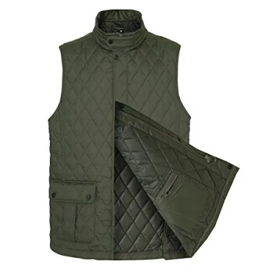 Image of Champion Mens Country Estate Ashby Diamond Quilt BodyWarmer Olive 3XL