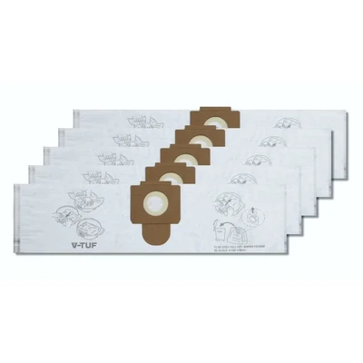Image of V Tuf VTM101m Class Vacuum Bags, Pack of 5