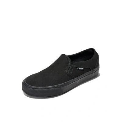 Image of Vans Women&#039;s Asher Trainers, Canvas Black Black, 6.5 UK