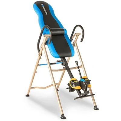 Image of Exerpeutic 225SL Inversion Table with AIRSOFT No Pinch Ankle Holders, ‘SURELOCK’ Safety Ratchet System, and Lumbar Support