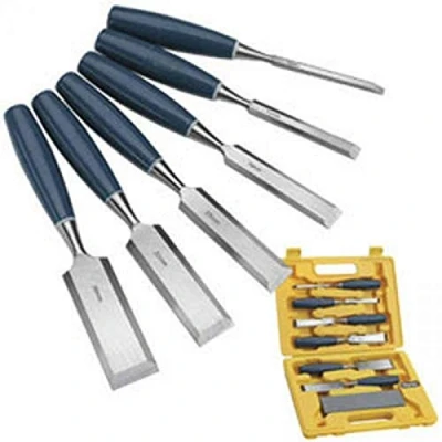 Image of WOOD CHISEL SET 6 PIECE 6, 12, 19, 25, 32 &amp; 38mm IN CASE