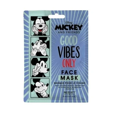 Image of Mad Beauty Disney Mickey Mouse Face Mask by &amp; Friends Moisturising Soothing Cloth 25 ml