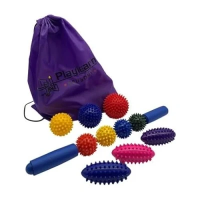 Image of Spiky Massage Ball Set for Trigger Point Therapy, Deep Tissue &amp; Myofascial Release 7Pcs Spikey Designed to Relax Tight Muscles Relieve Stress by Playlearn