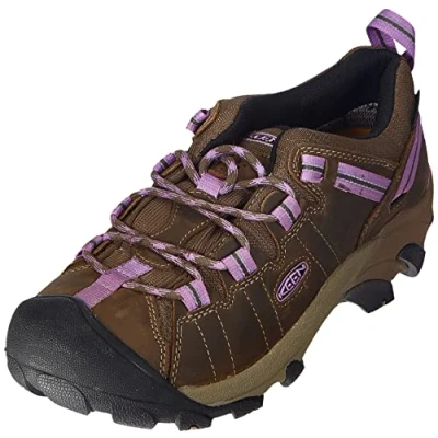 Image of KEEN Women&#039;s Targhee 2 Waterproof Hiking Shoes, Timberwolf/English Lavender, 7.5 UK