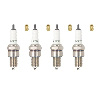 Image of TORCH 4PCS F7TC Spark Plug Repalce for BP7ES Plug, W5DC N9YC N7YC N79Y W22EP U OEM