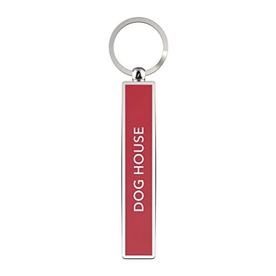 Image of IF Show Offs Keys, Novelty Metal Keyrings with Enamel Infill Dog House Red