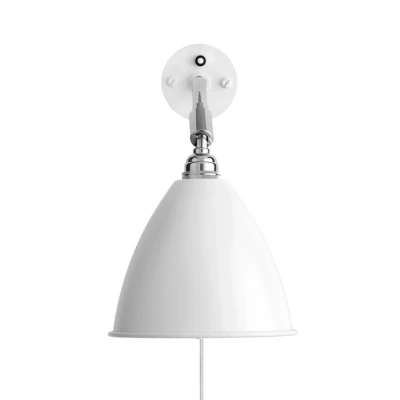 Image of GUBI Bestlite BL7 wall light chrome/white