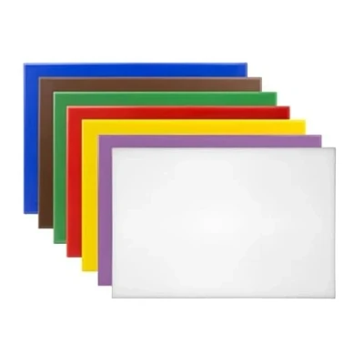 Image of Hygiplas High Density Anti Bacterial Chopping Board Set 450x300x10mm (Set 7)