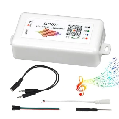 Image of VIPMOON SP107E Bluetooth LED Music Controller Full Color iOS/Andriod App Control Support WS2811 WS2812B WS2801 SK6812 Suitable for Strip or Matrix Panel ，Suitable Indoor