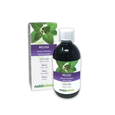 Image of Lemon Balm (Melissa officinalis) Leaves Alcohol Free Mother Tincture Naturalma Liquid Extract Drops 500 ml Food Supplement Vegan