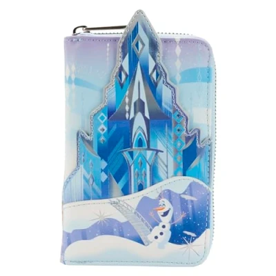 Image of Loungefly WDWA2008 CARTERA ELSA Castle Frozen Disney, Aluminium, Blu
