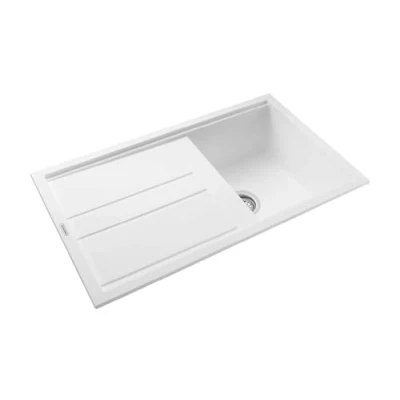 Image of Rangemaster TOP860AW/ Topaz 860510 1.0B Arctic White INC.Waste Tap