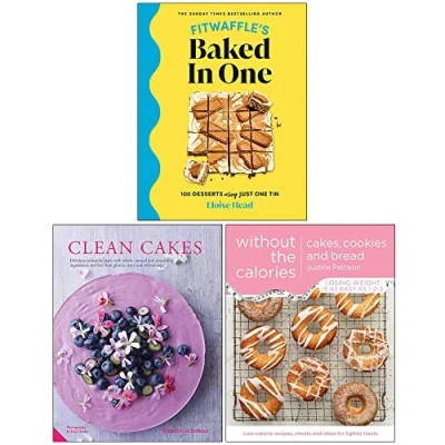 Image of Fitwaffle&#039;s Baked In One [Hardcover], Clean Cakes Cookies and Bread Without the Calories 3 Books Collection Set