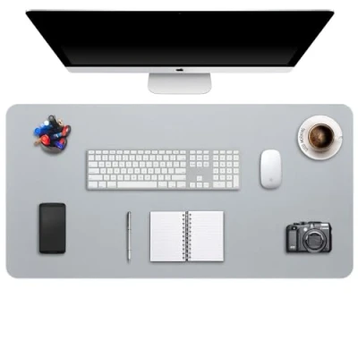 Image of Desk Pad XXXX Large 47.2&quot; X 23.6&quot;, DOBAOJIA Office Mat, Cover Laptop Mat for Desk, Extended Mouse XXXXL Keyboard and Pad, PU Leather Waterproof +Suede Non Slip