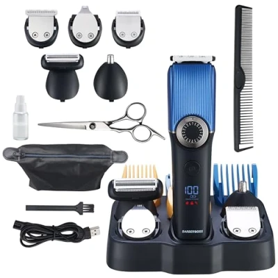 Image of BarberBoss Beard Trimmer Men, Hair Clippers Nose, Ear &amp; Grooming Set, Cordless Men: for Kits, Waterproof, Nose Men…