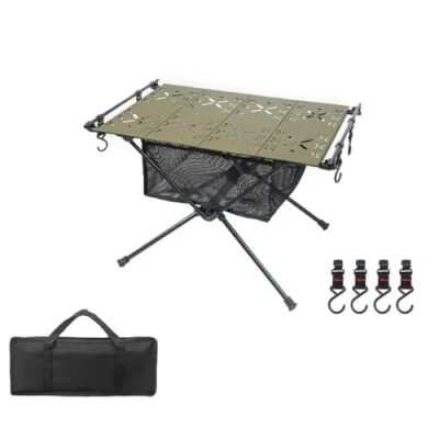 Image of Outdoor Ultralight Camping Table Portable Lightweight Folding Beach Picnic Barbecue Small Foldable