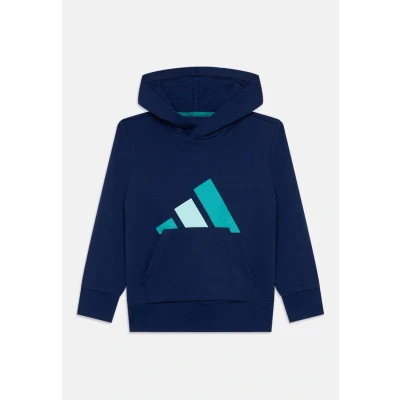 Image of adidas Unisex Kids ESSENTIALS BIG LOGO HOODIE, dark blue/pure teal/halo mint, 15 16 Years