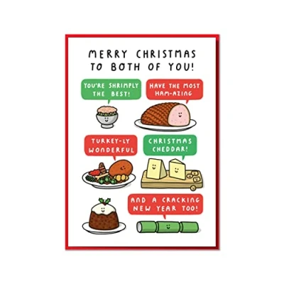 Image of Merry Christmas to Both Of You! Funny You Card