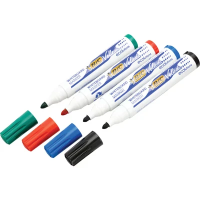 Image of Bic Velleda 1701 Whiteboard Marker Bullet Tip Assorted (4 904941
