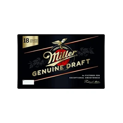 Image of Miller Genuine Draft Lager Beer 18 x 330 ml (bottles)