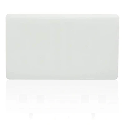 Image of Trendi Switch Artistic Modern Glossy Screwless Double Blanking Plate (Ice White)
