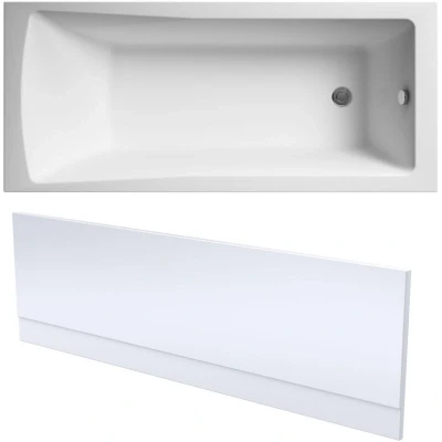 Image of Square Single Ended Bath and Front Panel 1700 x 700mm