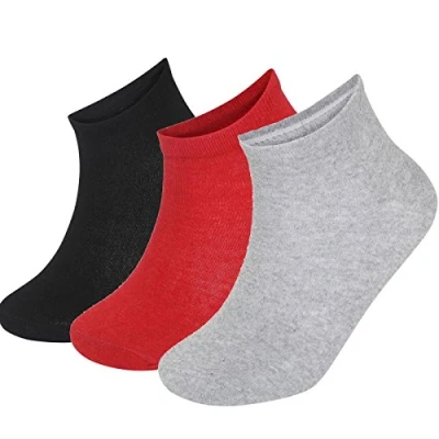 Image of 12 Pairs Mens/Ladies Sport Performance Trainer Liner Low Cut Socks Size 6 11/4 (UK 11 13 BIG FOOT (EU 45 47), Black/Grey/Red)