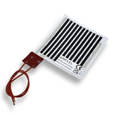 Image of ALPER Heating Film 12 V 5 W Size 100 x mm Square Resistance Flexible PET Polyester Adhesive, Black