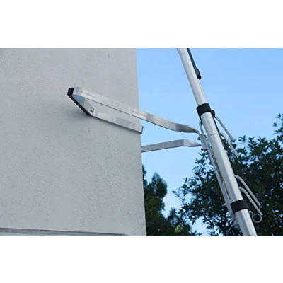 Image of Universal V Shaped Down Pipe Stand Off Ladder Accessory Helps Stop Your Slipping from Side to Side, Easy Increasing Safety