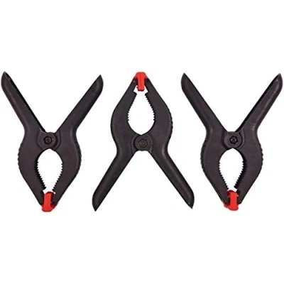 Image of Mantraraj 3pc Plastic Spring Clamps Extra Strength and Grip Clips Handles Ideal for DIY Projects, Tarpaulin, Garden, Market Stall, Background Muslin, Canvas Paper, Photo Studios