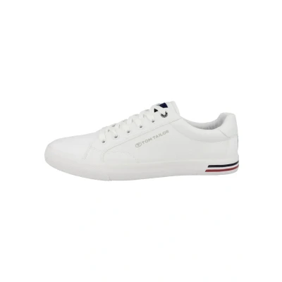 Image of TOM Tailor Trainers, Men&#039;s, Size: 9.5, White Synthetics/textile