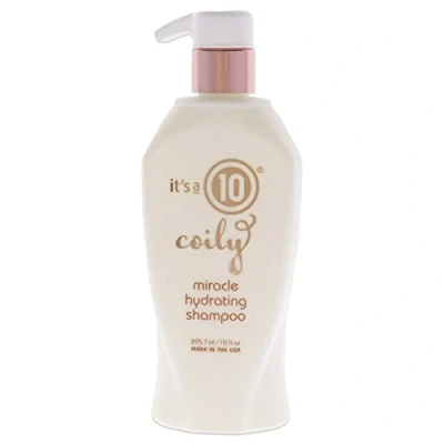 Image of It’s a 10 Haircare Coily Miracle Hydrating Shampoo, Moisturising, Shine, for Curly and Wavy Hair, Natural Ingredients, 295ml