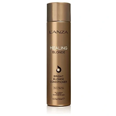 Image of L’ANZA Healing Blonde Bright Conditioner, Formulated for Natural &amp; Decolourized Hair Boosts Shine and Brightness while Healing, with Sulfate free, Paraben Gluten free Formula (250ml)