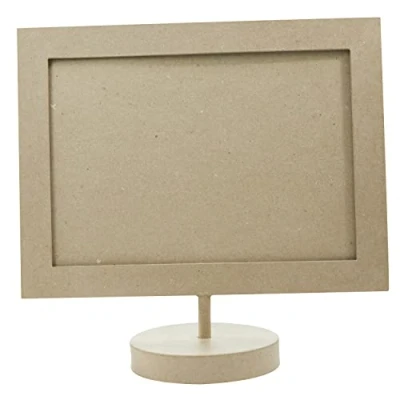 Image of Décopatch Ref CD022O A4 Frame Papier Maché Object to Decorate 14 x 35 32.5cm with Papers &amp; PaperPatch Glue, Glitter, Paints