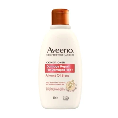 Image of Aveeno Damage Repair Almond Oil Scalp Soothing Conditioner for Damaged Hair 300ml