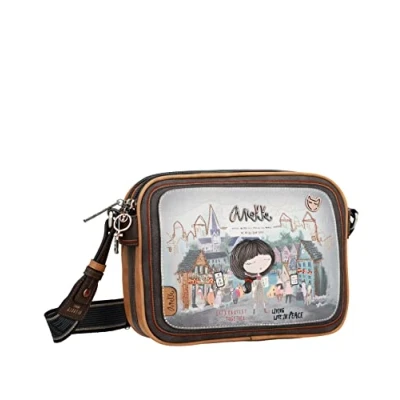 Image of Anekke Women&#039;s Bag Medium Shoulder Leatherette with 1 Handle and Zip Closure Hand Case Voice Collection Accessories 25 x 19 6 cm,