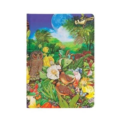 Image of Paperblanks Hardcover Journal Moon Garden Unlined Midi (130 x 180 mm) (Nature Montages)