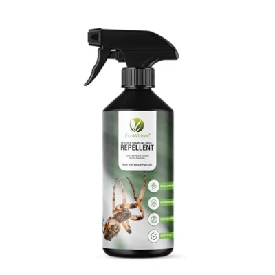 Image of EcoWidow Spider Repellent Spray Natural Peppermint Oil Insect &amp; Cobweb Remover for Home, Humane Formula, 500ml