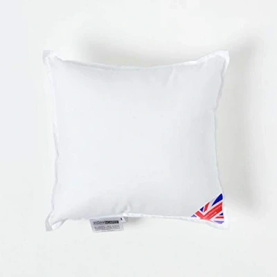 Image of HOMESCAPES Luxury Super Microfibre Cushion Inserts 30cm x (12 12) Perfect Bounce Back and Soft Cover, Generously Filled Inner Pads Hypoallergenic Filler, Handmade, Machine Washable