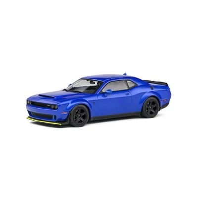 Image of Solido 421438010 1:43 DODGE CHALLENGER SRT DEMON BLUE 2018 Model Vehicle